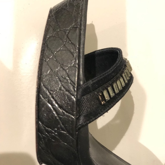 Herve Leger Black Elle Sandals, New! - Picture 6 of 8